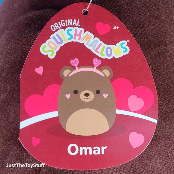 Squishmallow Omar the Bear 16" UltraSoft Valentine's Day Collectible Plush NWT - Picture 6 of 7